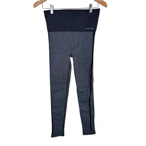 CYSM Virtual Sensuality Fit Seamless Leggings Sz L Heathered Gray